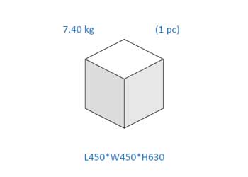Kore Pro I-Size Box: L450 x W450 x H630