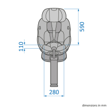 MC8511 2019 maxicosi car seat mica internal dimensions 02